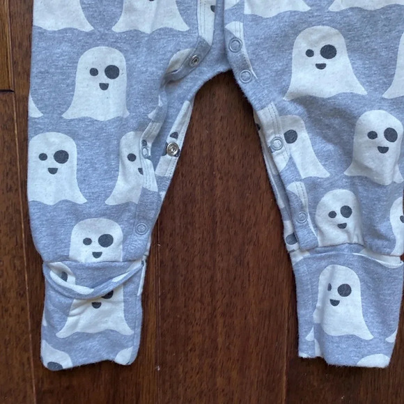 Monica + Andy On the Go One-Piece Halloween Ghost 3-6m - Picture 3 of 7